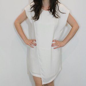 Oak + Fort Shift White Dress - XS